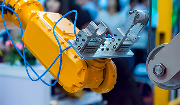 Yellow robotic arm