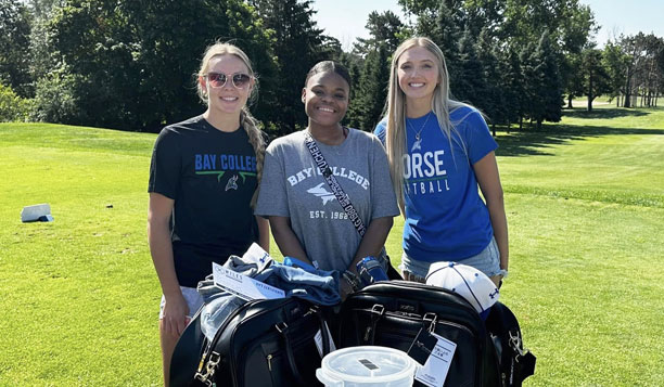 Bay College Student Volunteers during the 2024 Golf Outing