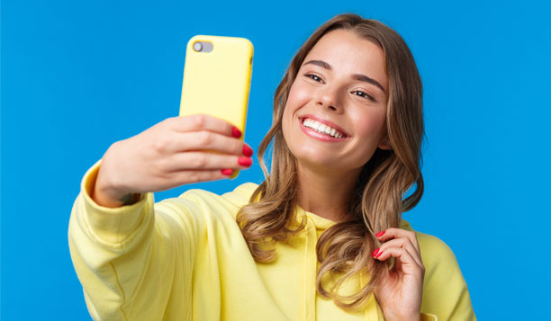 Girl taking a selfie