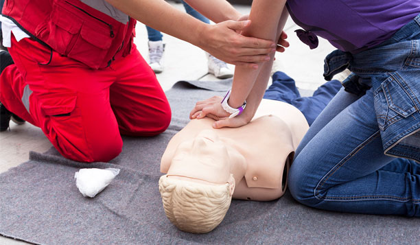 People performing CPR