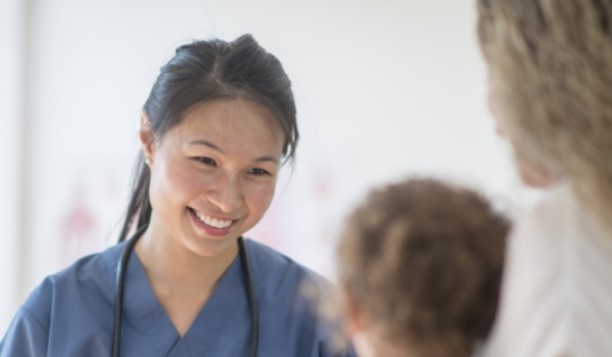 Nurse and patients