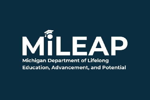 Michigan Department of Lifelong Education, Advancement & Potential logo