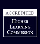 Accredited Higher Learning Commision Logo, Center for Digital Education Survey Winner 2016 Logo