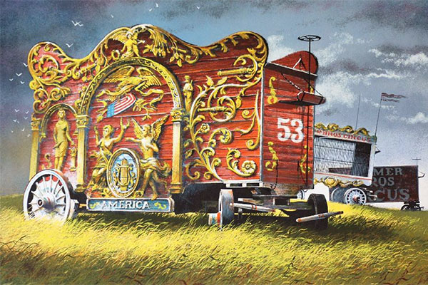 Painting by Robert Addison, Circuses Past