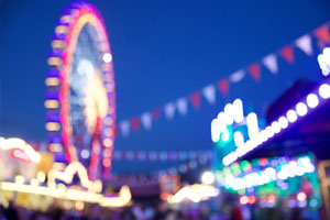 County Fair midway at night