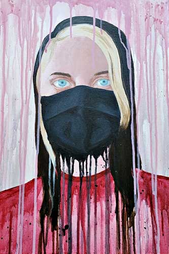Alyssa Alquist, Self Portrait painting